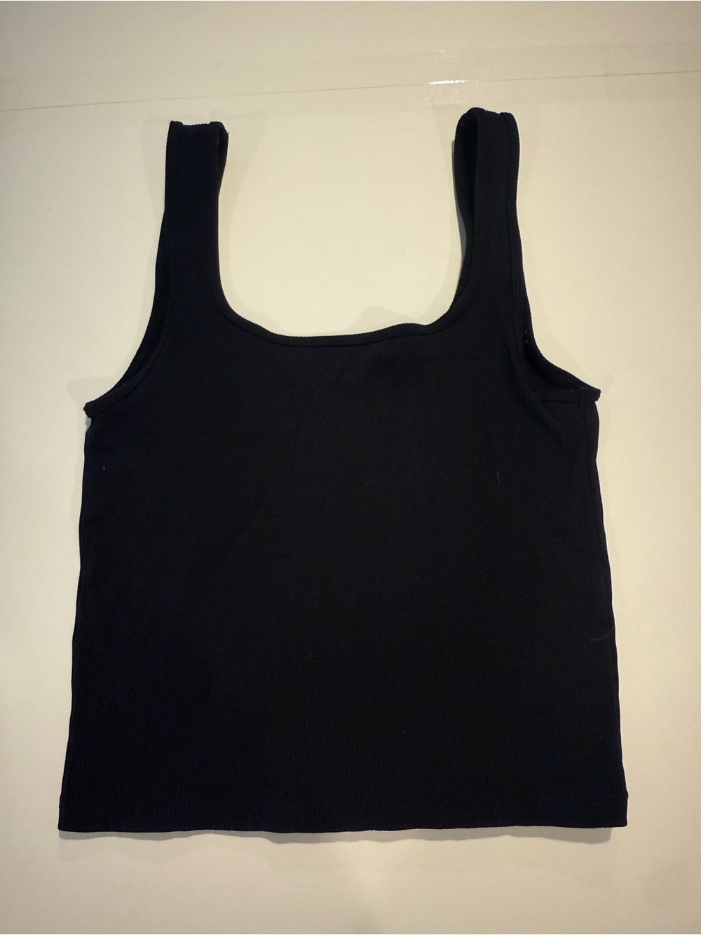 Abercrombie Black Ribbed Tank Top - Women